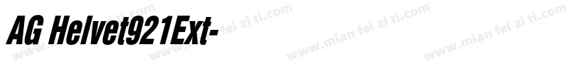 AG Helvet921Ext字体转换